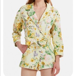 NWT For Love & Lemons Chamomile Denim Romper